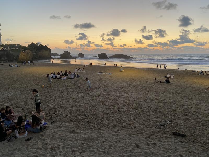 Les soirées sur la Grande Plage de Biarritz 