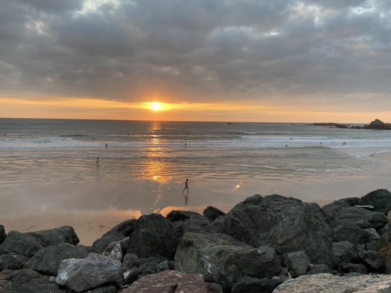 Sunset à la Côte des Basques