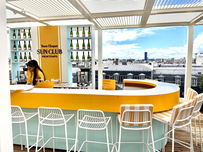 Veuve Clicquot Sun Club au Printemps Haussmann