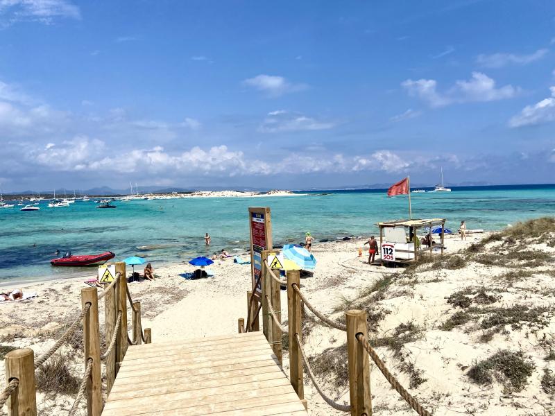 Plage Ses Illetes Parc naturel des Salines